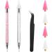 WLLHYF Rhinestone Picker Dotting Pen 7 Pcs Acrylic Crystal Rhinestones Applicator Wax Head Tip Pencil Picker Dotting Pen DIY Nail Art Decoration Tool for Nails - Buy Online on SooperMarket.com