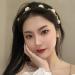 JSGHGDF Temperament Flocking Rose Shape with White Decors Unique Hair Hoop Bride Woman Wedding Party Headwear White Rose - Buy Online on SooperMarket.com