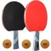 MAPOL 2 Pack 4 Star Professional Ping Pong Paddle Set with Carry Case - Advanced Training Table Tennis Rackets - Buy Online on SooperMarket.com