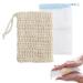 FHDUSRYO 2 Pack Exfoliating Mesh Soap Saver Pouch Bag Sack Handmade Soap Bubble Mesh Bags with Drawstring Soap Bubble Mesh Net Bags for Body Cleansing