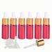 Tianzd 6 pieces 5 ml of empty chrome red drip bottle Pipette bottles with glass pipette 5ml glass bottle with a drip pipette with gold screw cap for perfume oils essential oils red 5 ml