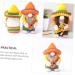 HOMSFOU 4 Pcs 1 Set Hawaiian Doll Summer Beach Party Decoration Nativity Ornaments for Kids Santa Ornament Plush Santa Gnome Cinco De Mayo Party Decorations Cloth Mexico Child Desktop Yellowx2pcs 20x13x9cmx2pcs - Buy Online on SooperMarket.com