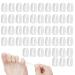 50 Pcs Silicone Anti-Friction Toe Protector Breathable Gel Toe Protector Little Toe Cover Protectors Caps for Men and Women Toe Sleeves with Hole to Protect Toe from Rubbing Corns Blisters etc