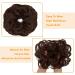 OMGREAT 2PCS Dark Auburn Updo Messy Hair Buns Curly Wavy Ponytail Extensions - Buy Online on SooperMarket.com