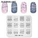 4-Piece Nail Stamping Plate Set - Leaf Watermelon & Gem Patterns for DIY Nail Art | International Shipping - Buy Online on SooperMarket.com