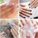 WJIASI Natural False Nails: Oval French Acrylic Artificial Nail Tips for Girls & Women - 500 pc, 10 Sizes - Natural Color - Buy Online on SooperMarket.com