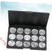 FOYTOKI 3pcs 15 Eyeshadow Palette Travel Makeup Case Empty Cosmetic Case Cosmetic Cases for Traveling Silver - Buy Online on SooperMarket.com