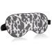 Haskirky Light Blocking Eye Mask Breathable and Adjustable Adult Men and Women Travel on Business Trips Yoga Meditation Light Smooth Comfortable Eye Mask Office Deep Sleep Goodies Grey