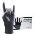 Black Vinyl Disposable Gloves Large 50 Pack 3 Mil Powder Latex Free Disposable Exam Gloves Home Cleaning and Food Gloves Large (Pack of 50) Black Large 50pcs