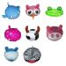 Set of 2 Waterproof Cartoon Shower Cap for Kids - Cute 3D Animal Designs (Cows + Shark) - Perfect for Spa, Swimming, and Bath Time - Buy Online on SooperMarket.com