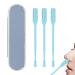 3 Pack Nose Hair Trimmer 2 in 1 Professional Double Headed Hair Knife Clipper Nose Hair Remover (Blue)