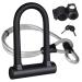 KASTEWILL Bike U Lock Heavy Duty Anti Theft, Secure Combination Bike U Lock with 16mm Shackle, 4ft Length Security Cable,U Bolt Bike Lock for E-Bike,Mountain Bike,Road Bike(Small)