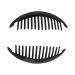 Set of 3 Black 6.5 Inch Interlocking Banana Hair Clips - Stylish Hair Accessories - Buy Online on SooperMarket.com