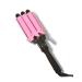 Trademark Beauty Babe Waves 3 Barrel Curling Iron Hair Waver 1 Inch Quick Heat Adjustable Temperature Hair Curler Perfect Beach Waver Hair Styling Tools 25mm Standard Ceramic Wand Pink 3 Barrel (1 Inch)