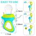 Baby Food Feeder 2 Pack Fruit Pacifier Set | 6 Silicone Pacifiers | Dispensing Spoon | Baby Feeding Set in Green - Buy Online on SooperMarket.com
