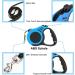 5m Retractable Dog Leash for All Breeds - Durable & Stylish Blue Leash for Small Medium & Large Dogs - Buy Online on SooperMarket.com