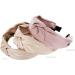 axy Headband with Knot and Satin Covered Vintage Beautiful Headband Hair Accessories Women's Headband HR35A (Dusky Pink) - Buy Online on SooperMarket.com