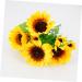 Zerodeko Sunflower Props 2pcs 7 Artificial Flower Bouquet Wedding Bouquet Artificial Flowers Bouquet Artificial Bouquet Decor Flower Arrangement Supplies Sunflower Fake Sunflowers Heads - Buy Online on SooperMarket.com