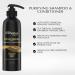 OMWAH 2 in 1 Shampoo + Conditioner with Activated Charcoal Argan Oil & Tea Tree Nourishing Hair Care (23.66 oz) | International Shipping - Buy Online on SooperMarket.com