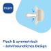 MAM Original Day & Night Pacifier Set - Sustainable & Organic 0-6 Months - Skinsoft Silicone Includes Pacifier Box - B r/Otter/Hase/Moon Blue - Buy Online on SooperMarket.com