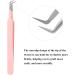 Tweezers for Eyelash Extension Professional Pink Stainless Steel Curved Tip Professional Eyelash Tweezers Striped FADVAN(90 Bend Shape) 90 Bend Shape Pink - Buy Online on SooperMarket.com