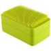 Healeved Box Soap Dish with Brush Manual Scalp Massagers Loofah Sponge Silicone Containers Silicone Scalp Brush Silicone Shower Body Scrubber Hair Washing Scalp Brush Shower Accessory Green