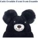 Cute Bear Kids Winter Hat with Ear Flaps | Chenille Knitted Warm Hat for Baby Girls Boys | Fleece Lined Earflap Cap | Toddler Cold Weather Beanie - Buy Online on SooperMarket.com