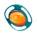 Magic Bowl Universal Gyro bowl with lid for babies 360 rotating run -off bowl cute baby rotary bowl creative feeding bowls for babies over 6 months greenen