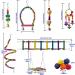 12Pcs Parrot Toys for Small Birds - Hammock Swing, Bell, Chewing Toys - Ideal for Budgies, Cockatiels, Parrots - Finches Accessories - Buy Online on SooperMarket.com