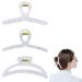 3 PACK Nonslip Matte Clear hair Claw Clips for Thick Hair Strong Hold Jaw Hair Clamps Fashion Hair Accessories for Women