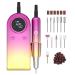 OHZOIRIC Electric Nail Drill 45000RPM High Speed Professional Portable Nail File Kit for Acrylic Gel Nails Manicure Pedicure Polishing Cuticle and Home Salon Use