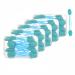 Buy 5 Packs of 100PCS Professional Double Head Eyeshadow Brushes - Multicolor Disposable Makeup Tools (Blue) - Fast International Shipping - Buy Online on SooperMarket.com
