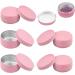 24 Pink Aluminum Jars - Empty Cosmetic Cans for Lip Balm Lotion Cream & Mini Candles - Versatile Travel Trip Containers - Buy Online on SooperMarket.com