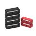 Fastener Rings Compatible with Garmin Forerunner 935 945 Bands Silicone Connector Security Loop Keepers Ring for Forerunner 935 Replacement Band (6-Black+Red)