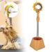 Blow Dryer Holder Stand Hair Dryer Stand Holder Hands Free Flexible Hair Dryer Stand Stainless Steel Adjustable Angle Hair Dryer Holder With Stable Base Easily Install and(Yellow belt flowers)