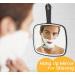 HEYISSU Extra Large Hand Mirror with Handle - 9 W x 12.4 L - Perfect for Shower and Shaving - Buy Online on SooperMarket.com
