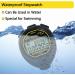 FCXJTU Waterproof Digital Stopwatch - 20 Rounds Memory Silent Large Display for Sports & Swimming Training - Buy Online on SooperMarket.com