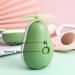 UNAGLAM Mini Avocado-Shaped Makeup Mirror with LED Light & Fan, USB-Rechargeable- Pink 2 - Buy Online on SooperMarket.com