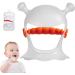 BAOK Hand Biting Rings for Babies | Anti-Drop Silicone Bite Ring Toys | Durable Dental Play Stuff | Safe Baby Gifts - Orange - Buy Online on SooperMarket.com