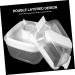 HOLIDYOYO Box Box Lunchbox Bento Container Lunch Boxes Lunch Holder White Compartment Box Pp Double Layer 15.8X15.8X14.3CM 10TUI4923B White 15.8X15.8X14.3CM - Buy Online on SooperMarket.com