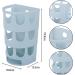 AOVNA 2 Pieces Rabbit Feeder Racks Hay Feeding Food Basket Plastic Hay Feeder Rack for Rabbits Guinea Pigs Chinchilla White & Blue - Buy Online on SooperMarket.com