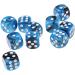 Yiotfandoll 10PCS Polyhedral Dice Set - 16mm Acrylic Dice for RPG, MTG, DND - Blue Black Color - Table Games - Buy Online on SooperMarket.com