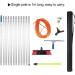 Window Cleaning Pole Outdoor Water Fed Telescopic 2 in 1 Brush Conservatory Roof Extendable Cleaner (Color : 50cm Brush Size : 12M Pole) (30cm Brush 8M Pole) - Buy Online on SooperMarket.com