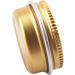 Buy 24-Pack 10ml Gold Empty Aluminum Jars with Screw Caps | Ideal for Cosmetics & DIY | Aluminum Cosmetic Cans with Stickers - Buy Online on SooperMarket.com
