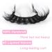 Kiromiro Faux Mink Lashes Fluffy 6D False Eyelashes 17mm Wispy Cat Eye Lashes that Look Like Extensions Strip Lashes Pack - Buy Online on SooperMarket.com