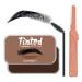 KAYNEST Tinted Eyebrow Soap Kit  Waterproof Long Lasting Brows Styling Soap for Natural Brows  3D Feathery Brow Shaping Gel with Brow Trimmer and Brow Brush (LIGHT BROWN)
