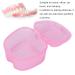 Denture Container with Sieve - Pink Retainer Cleaner & Soaking Cup for Braces | Durable Denture Bath for Cleaning & Storage - Buy Online on SooperMarket.com