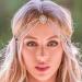 Runmi Rhinestone Head Chain Gold Headdress Crystal Hairpiece Wedding Hair Accessories for Women and Girls Silver