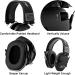 ACT FIRE Shooting Earmuffs Elite - Hearing Protection for Gun Range - Matte Black - One Pair - Buy Online on SooperMarket.com