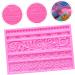2pcs Silicone Cake Mold Silicone Candy Cake Lace Mold Silicone Cupcake Molds Wedding Cake Decor Silicone Chocolate Mold Cake Baking Sunflower Mold Pattern Silica Gel Baking Mold 19X12X1CMx2pcs - Buy Online on SooperMarket.com